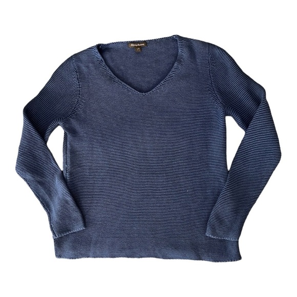 Tommy Bahama Sweaters - Tommy Bahama cotton v-neck knit sweater, size large